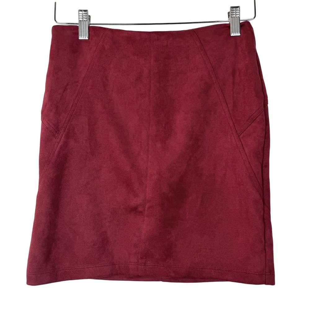 HAVE Los Angeles Womens Size Medium Burgundy Mini Skirt‎